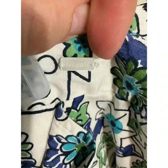 Liz Golf Women’s Floral Skort w/side Zip Hook Eye Closure, has pockets Size 14 - Picture 5 of 9